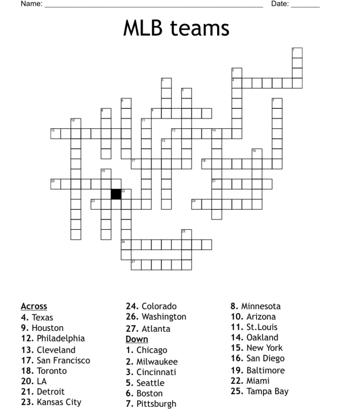 49 Toronto Sun Crossword Printable Daily Crossword Clue James