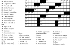 Beekeeper Crosswords Printable Crossword For 10 Year Olds Printable