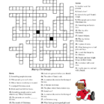 Christmas Crossword Puzzles Christmas Crossword Printable Crossword