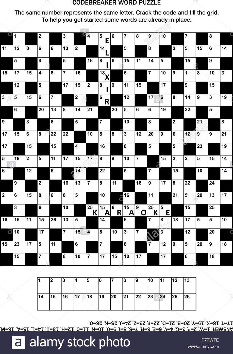 Codeword Puzzles Printable 94 Images In Collection Page 2 NEO Coloring