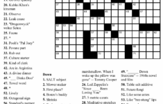 Dell Printable Crossword Puzzles Printable Crossword Puzzles
