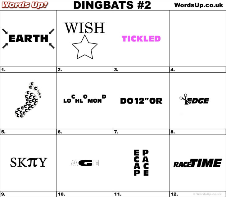 Dingbat Whatzit Rebus Puzzles Dingbats Whatzits Rebus Puzzle | James ...