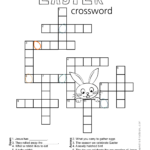 Easter Crossword Puzzle Sunshine And Rainy Days