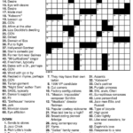 Easy Printable Crossword Puzzles Elder Care Dementia Care