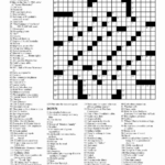 Free Daily Printable Crosswords Or Free Printable Crossword Puzzles