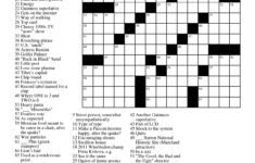 Free Printable Crossword Puzzle 1 Printable Crossword Puzzles