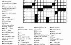 Free Printable Crossword Puzzles For Dementia Patients Printable