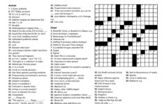 Free Printable Crosswords Usa Today