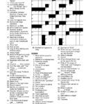 Free Printable Frank Longo Sunday Crossword Puzzles Printable