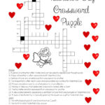 Free Valentine Crossword Puzzles Printable Crossword Printable