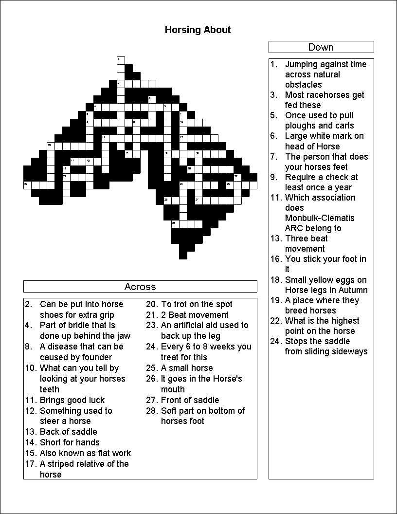 Http www horseoz general articles Crossword Puzzle JPG Puzzle JPG 