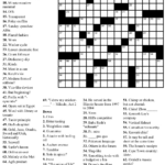 La Times Crossword Printable Version Printable Crossword Puzzles