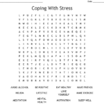 Managing Stress Crossword Wordmint Printable Stress Management