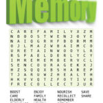 Memory EASY Word Search Puzzle For Dementia Patients In 2021 Easy