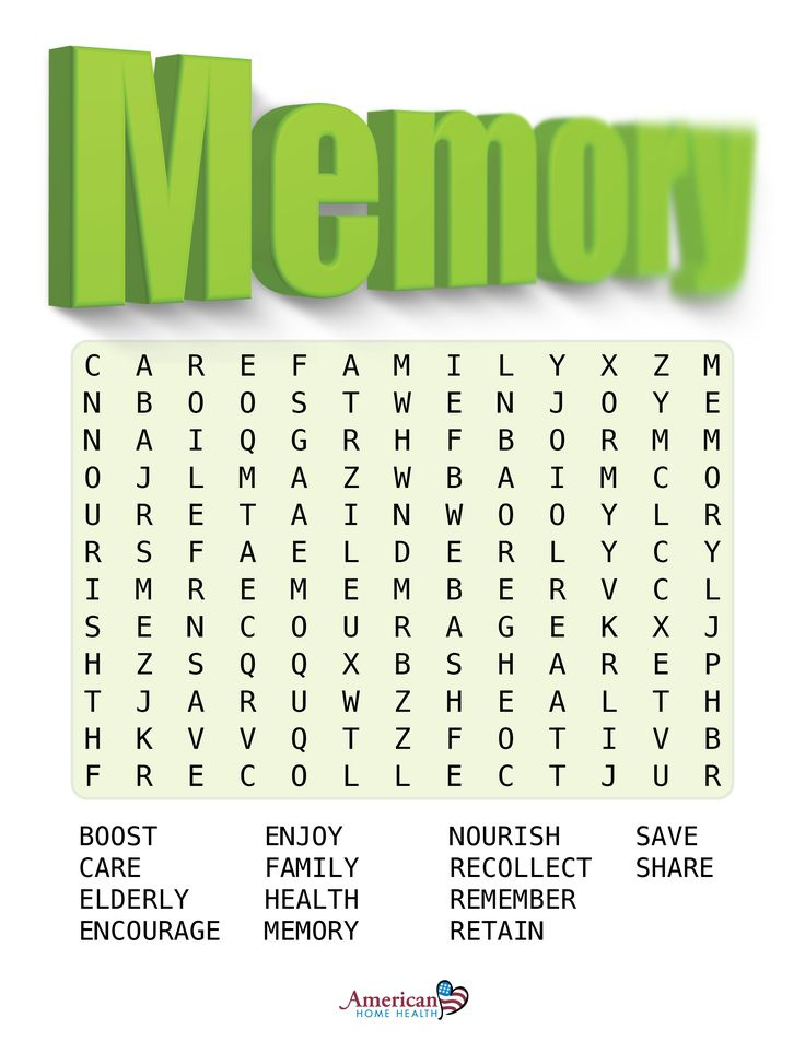 Memory EASY Word Search Puzzle For Dementia Patients In 2021 Easy 