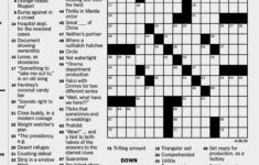 New York Times Crossword Printable Printable Template Free