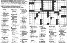 New York Times Sunday Crossword Puzzle Printable Printable Crossword
