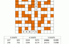 Number Fill In Puzzles Free Printable Crossword Puzzle 2 Printable