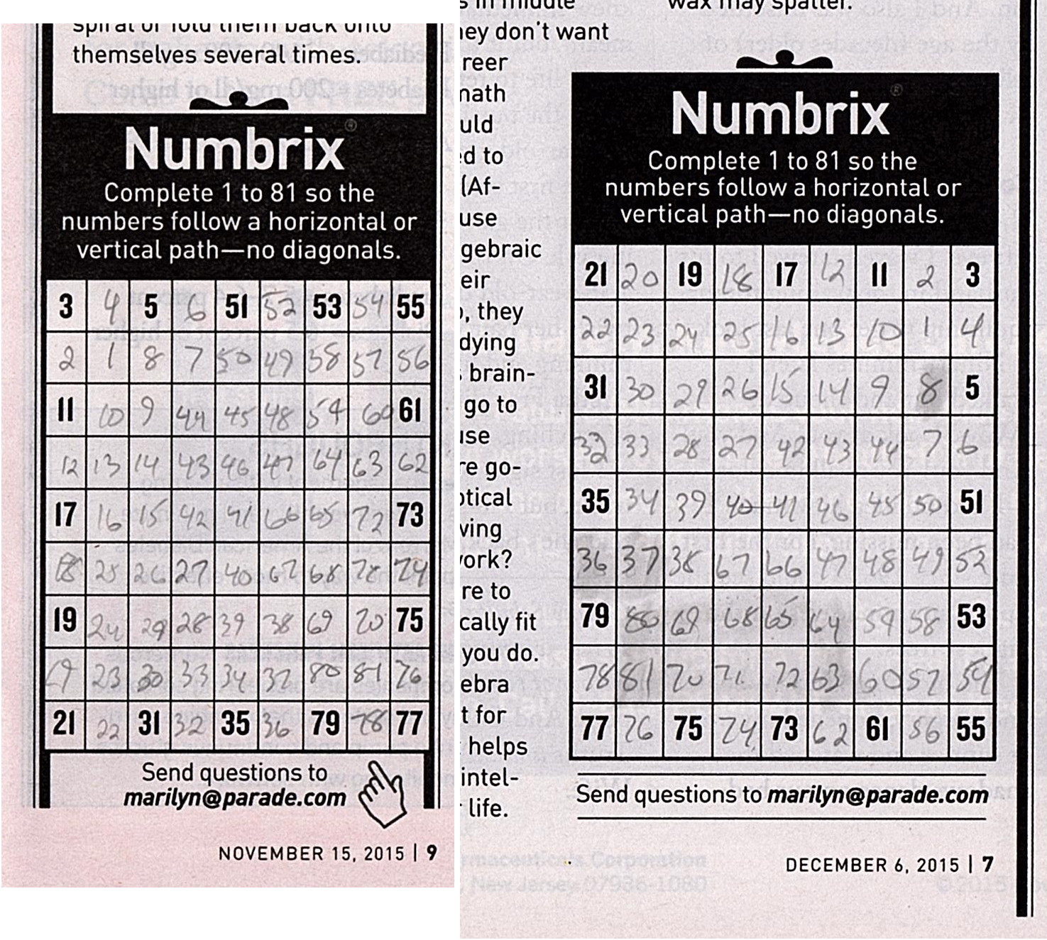 Play Today S Numbrix Puzzle Printable Numbrix Puzzles Parade James