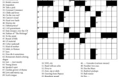 Onlinecrosswords Net Printable Daily Crosswords Printable Template 2021