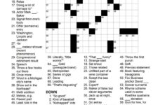 Photos Printable Sunday Premier Crossword Coloring Page For Kids