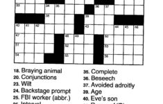 Printable Cross Word Puzzles That Are Clever Tristan Website