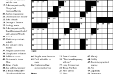 Printable Crossword Puzzles Boston Herald Printable Crossword Puzzles