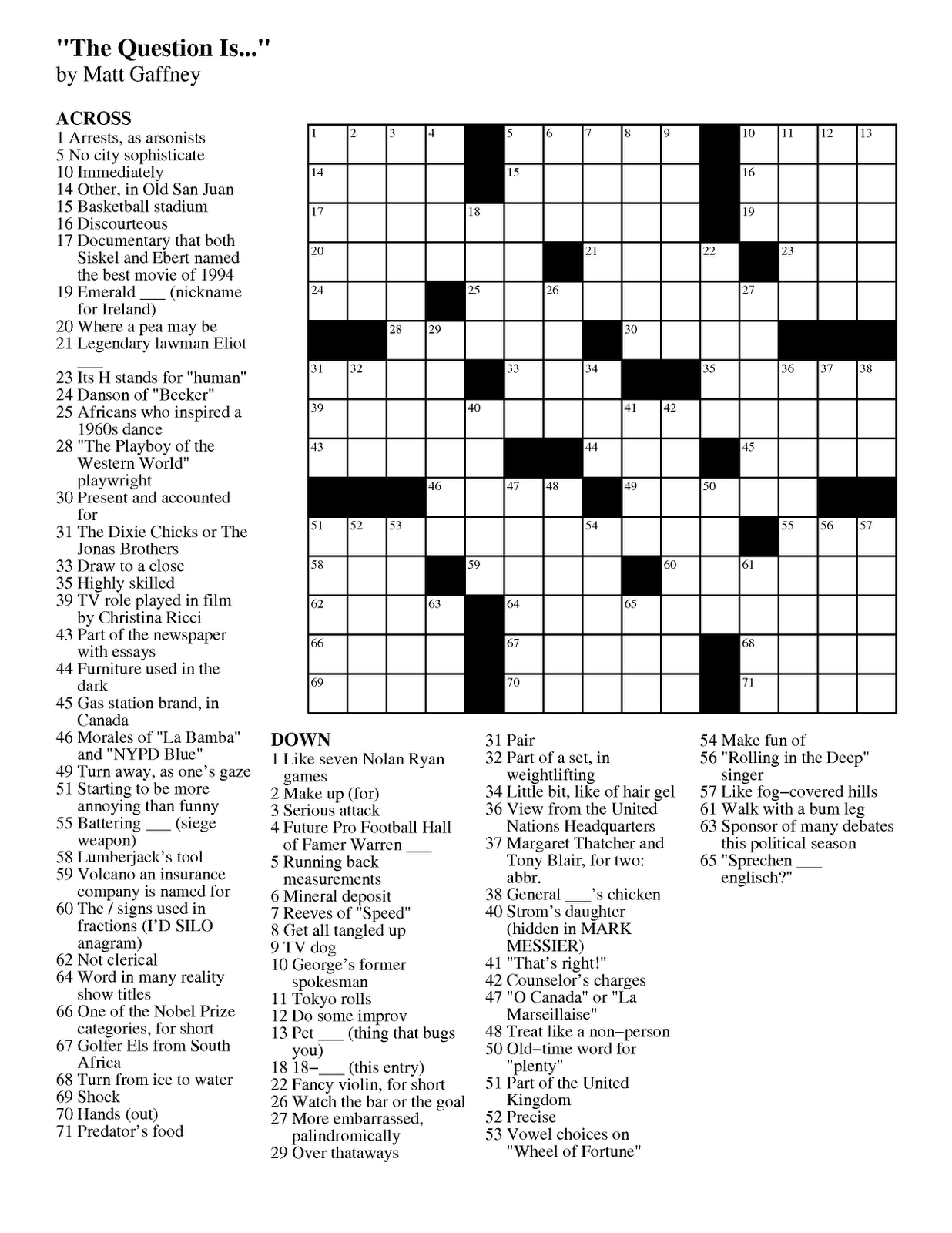 Printable Crossword Puzzles Chicago Tribune Printable Crossword Puzzles