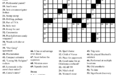 Printable Crossword Puzzles For 10 Year Olds Printable Crossword Puzzles