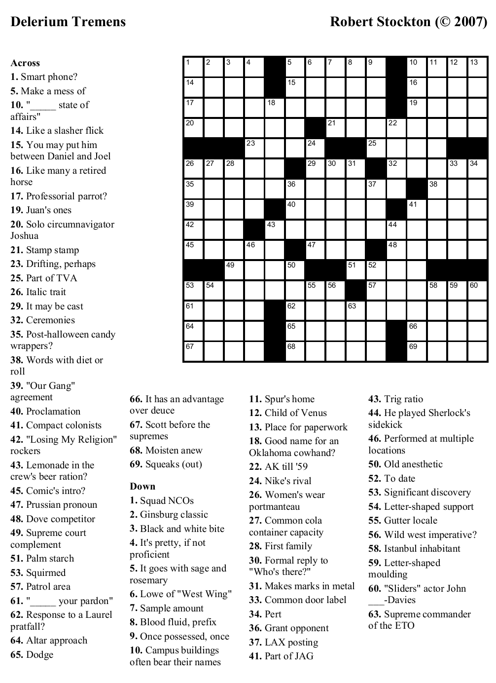 Printable Crossword Puzzles For 10 Year Olds Printable Crossword Puzzles