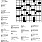 Printable Crossword Puzzles For 8 Year Olds Printable Crossword Puzzles