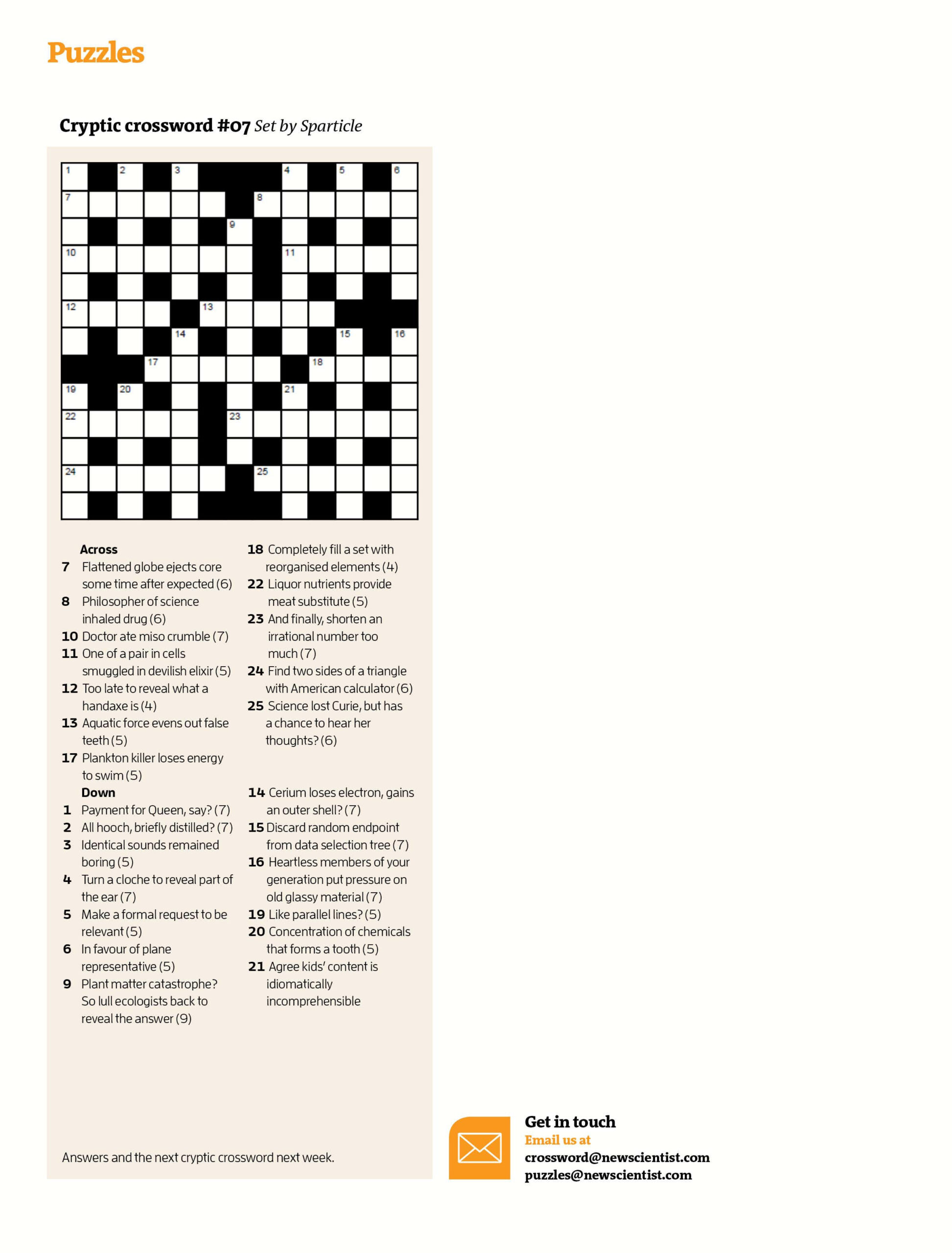 Globe Cryptic Crossword Printable | James Crossword Puzzles