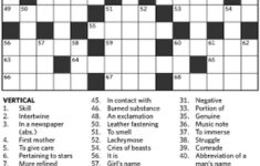 Printable Crossword Puzzles Toronto Star Printable Crossword Puzzles
