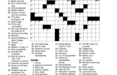 Printable Crossword Puzzles Will Shortz Printable Crossword Puzzles