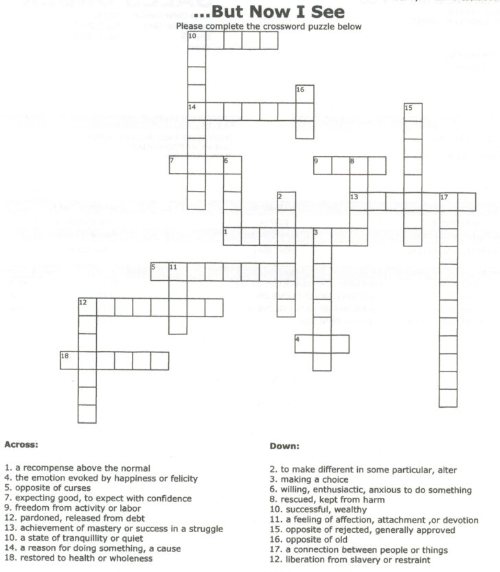 Download Crossword Puzzle For 9 Year Olds Printable