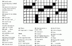 Printable Crosswords For Young Adults Printable Crossword Puzzles