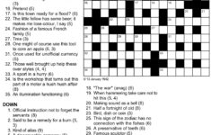 Printable Cryptic Crossword Printable Crossword Puzzles