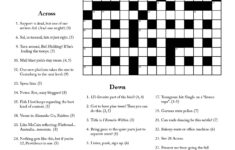 Printable Cryptic Crossword Puzzles Printable Crossword Puzzles