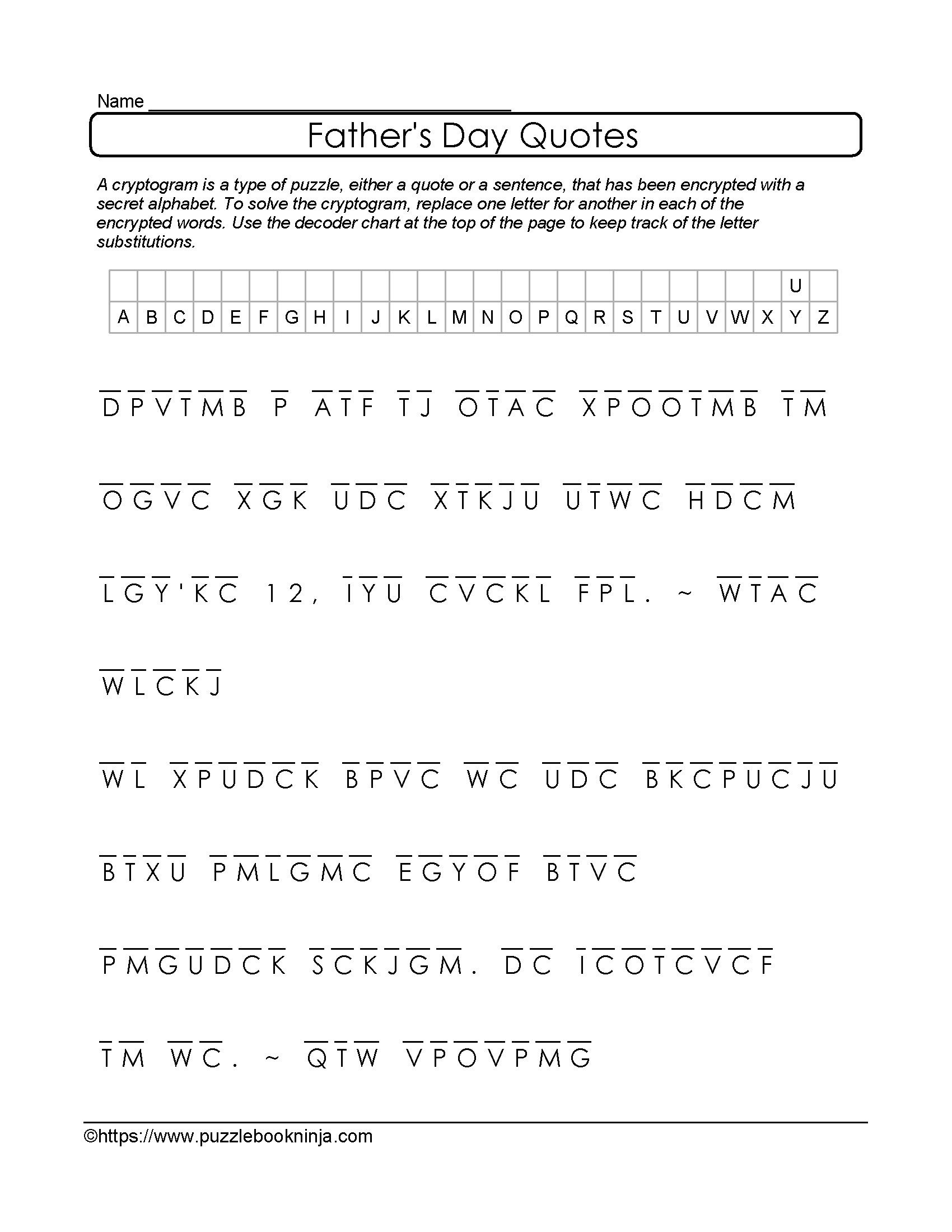 Printable Cryptograms For Adults Bing Images Projects To Try Free 