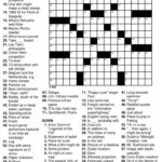 Printable Daily Crossword Puzzle Sadtosay Large Usa Today Puzzles For