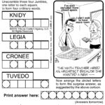 Printable Daily Jumble Puzzle Printable Crossword Puzzles