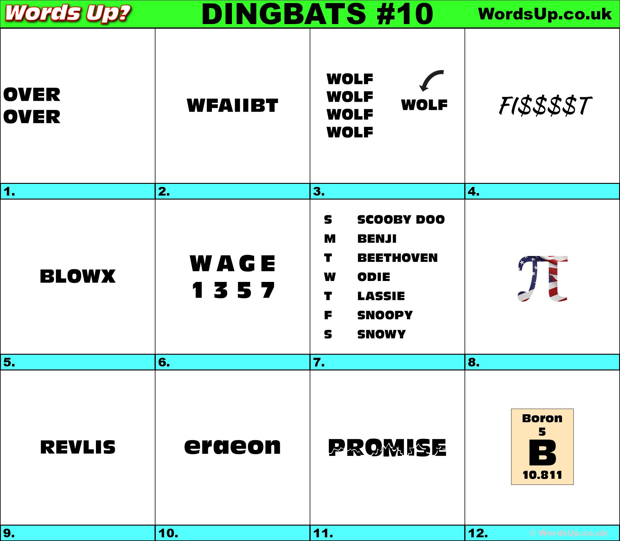 Printable Dingbat Puzzles With Answers Printable Crossword Puzzles