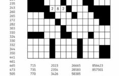 Printable Fill In Puzzle Free Downloadable Number Fill In Puzzle 001