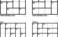 Printable Kenken Puzzles 9X9 Printable Crossword Puzzles