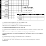 Printable Logic Puzzles Logic Puzzles Printable Crossword Puzzles