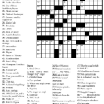 Printable Medium Crossword Puzzles Free Printable Crossword Puzzles