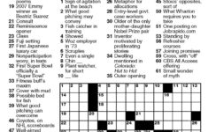 Printable Newsday Crossword Printable Template 2021