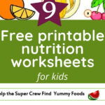 Printable Nutrition Worksheets For Kids Worksheets For Kids Kids