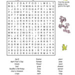 Printable Spring Puzzles Printable Crossword Puzzles Spring Word