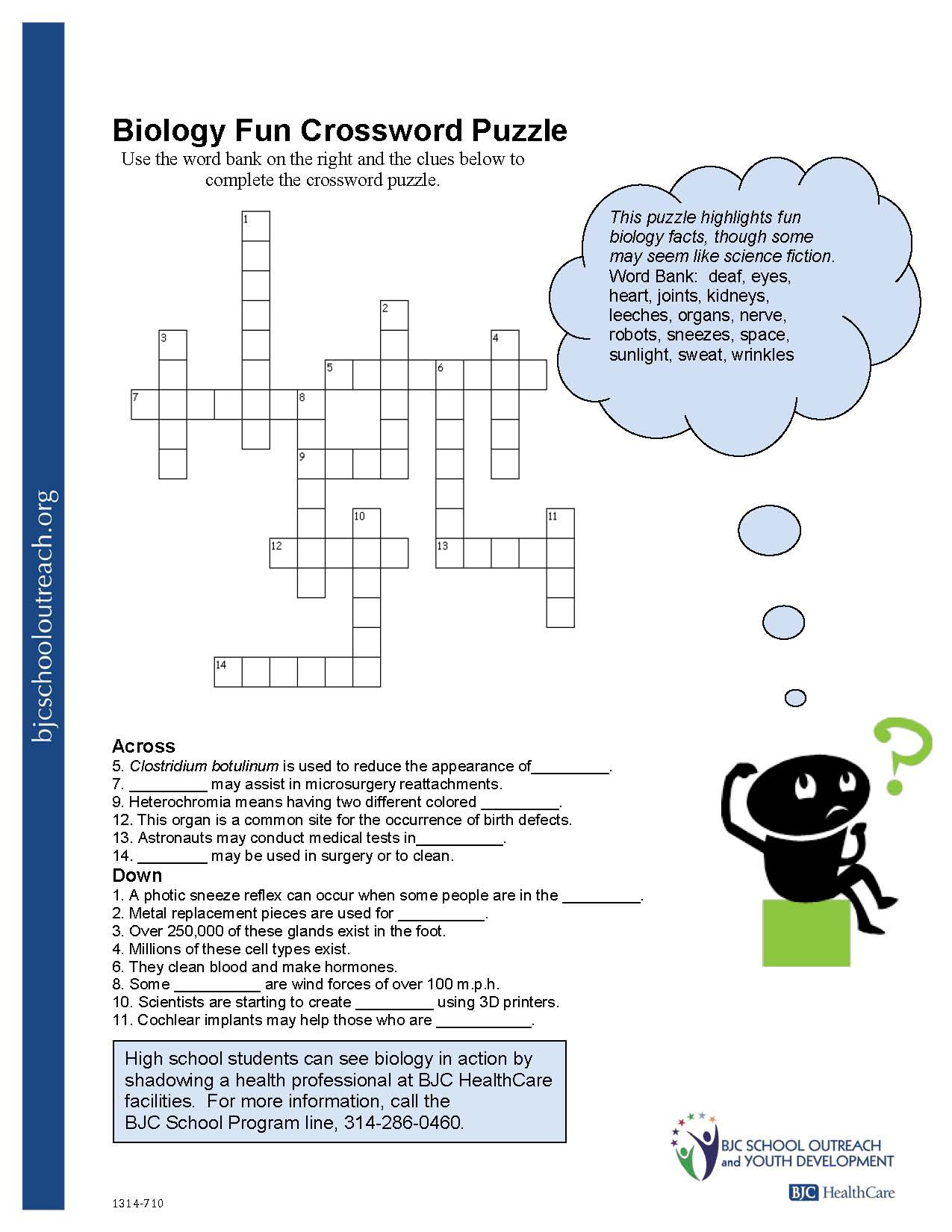 Printable Stress Management Crossword Puzzle Printable Crossword Puzzles